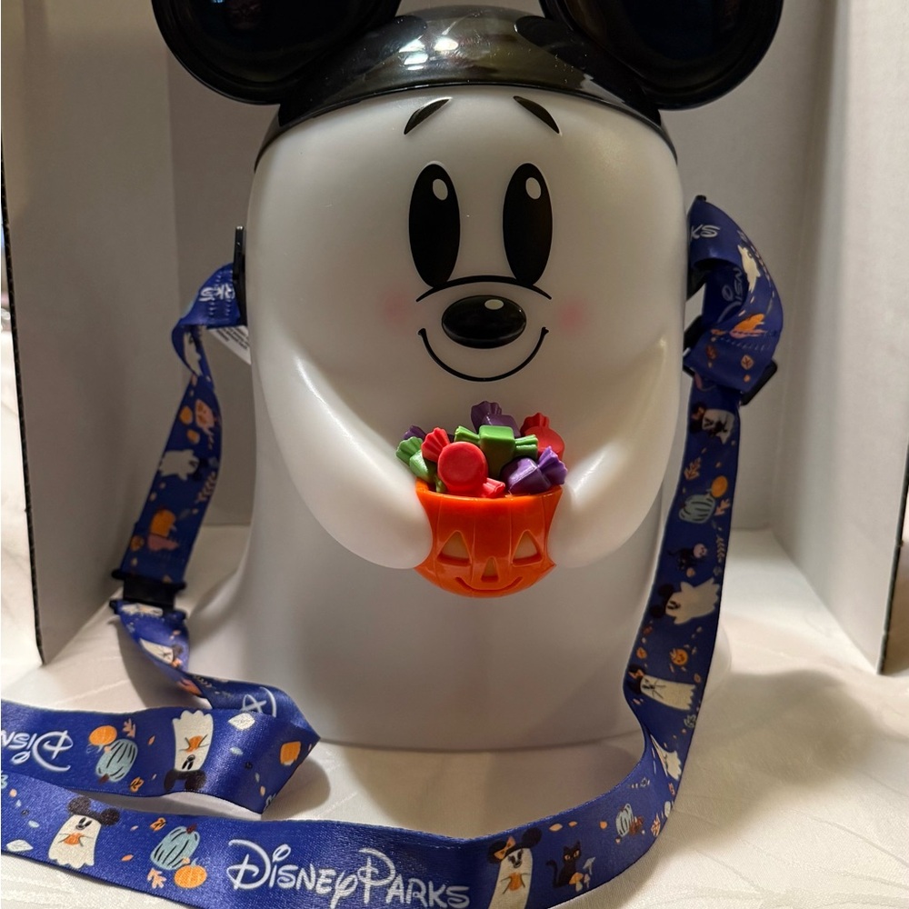 Disney Parks Mickey Mouse Ghost Popcorn Bucket